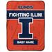 Chad & Jake Illinois Fighting Illini 30" x 40" Personalized Baby Blanket