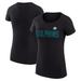 Women's G-III 4Her by Carl Banks Black Miami Dolphins Dot Print Lightweight Fitted T-Shirt