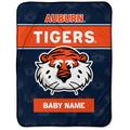 Chad & Jake Auburn Tigers 30" x 40" Personalized Baby Blanket