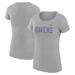 Women's G-III 4Her by Carl Banks Heather Gray Baltimore Ravens Dot Print Lightweight Fitted T-Shirt