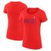 Women's G-III 4Her by Carl Banks Red Texas Rangers Dot Print Fitted T-Shirt