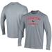 Men's Under Armour Gray Gardner-Webb Bulldogs Football Performance Long Sleeve T-Shirt