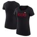 Women's G-III 4Her by Carl Banks Black San Francisco 49ers Dot Print Lightweight Fitted T-Shirt