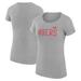 Women's G-III 4Her by Carl Banks Heather Gray San Francisco 49ers Dot Print Lightweight Fitted T-Shirt