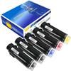 5 Packs Compatible Toner Cartridges 6510 6515ã€�Extra High Yieldã€‘ 5500 BK & 4300 Pages CMY for Xerox Phaser