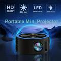 COFEST Mini Projector Portable 1080p Projector Outdoor Movie Projector Home Movie LED Video Projector Movie Projector With USB Interface And Remote Control Blue