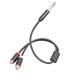 Pontos Audio Cable 6.35mm Male to Dual RCA Lotus Female Amplifier Audio Connection Cable Digital Accessory
