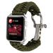 LEIXIUER Nylon Rope Sport Watch Strap Compatible with Apple Watch Bands 44mm 42mm 45mm 49mm 41mm 40mm 38mm Survival Outdoor Wristband Compatible with Apple Watch Series 6 5 7 SE 8 4 Ultra