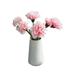 Waroomhouse Faux Silk Flower Artificial Flower Artificial Carnation Flower 6pcs Faux Silk Carnation Flowers Realistic Long-lasting Easy-care Artificial for Diy