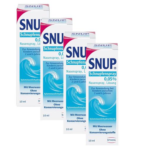 Snup Schnupfenspray 0,05% Nasenspray x4 4x10 ml