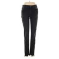 Joe's Jeans Jeans - Mid/Reg Rise Skinny Leg Denim: Black Bottoms - Women's Size 27 - Black Wash
