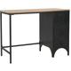 Single Pedestal Desk Solid Firwood and Steel 100x50x76 cm VDTD12352