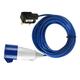 13A PLUG TO 32A BLUE SOCKET EXTENSION LEAD 1M 3M 5M 10M 15M 20M 25M CARAVAN EVENT ADAPTER (25m Blue Cable)