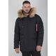 Langjacke ALPHA INDUSTRIES "Explorer w/o Patch" Gr. XXL, schwarz (black) Herren Jacken Winterjacken