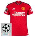 adidas Man Utd Home Shirt 2022-2023 inc. UCL Starball & UEFA Foundation Patches