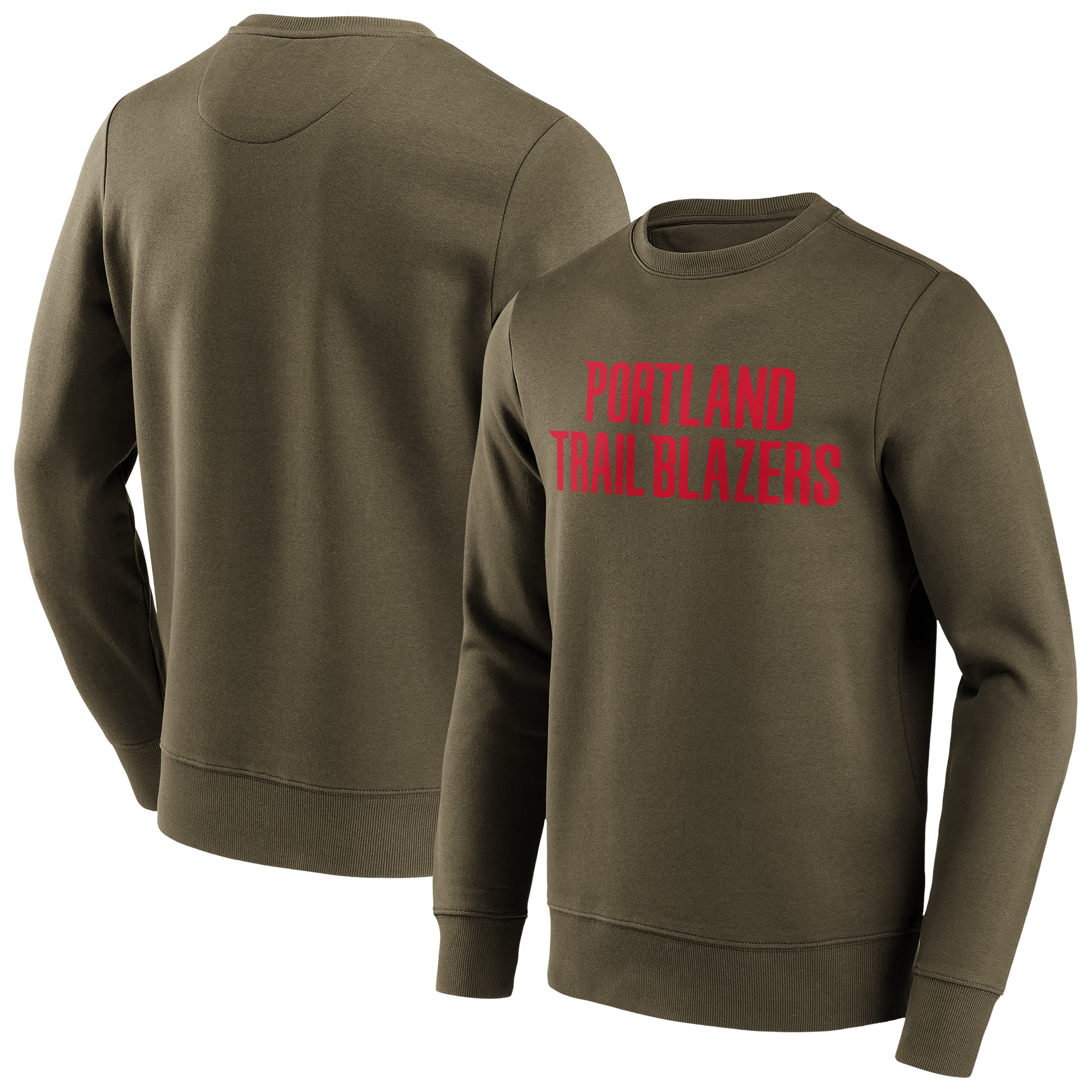 Portland Trail Blazers Fanatics Branded Fashion Color Wordmark Crew Sweatshirt - Herren Image