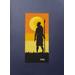 Warrior,'Signed Expressionist Painting of a Spear Warrior from Ghana'