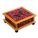 Red Winter Butterflies,'Butterflies on Red Reverse Painted Glass Decorative Box'