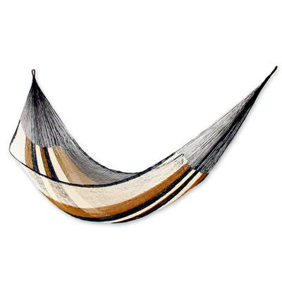 'Atlantis' (single) - Mayan Rope Style Handmade Single Easy Travel Mexico Hammock