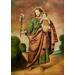Saint Joseph and the Child,'Colonial Religious Christian Art of Saint Joseph and Jesus'