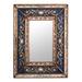 'Cajamarca Frost' - Hand Made Floral Glass Wood Rectangle Mirror