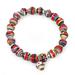 Handmade Bracelet with Multicolor Recycled Paper Beads 'Love Affair'