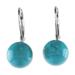 Pure Blue,'Blue Calcite and Sterling Silver Drop Earrings from Thailand'