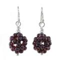 'Berries' - Garnet Cluster Earrings from Thailand