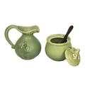 Fancy Frogs,'Fair Trade Ceramic Sugar Bowl and Creamer'