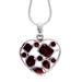 'My Love' - Garnet Heart Necklace Artisan Crafted Birthstone Jewelry