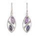 Marquise's Dream,'Marquise-Shaped Amethyst and Iolite Dangle Earrings'