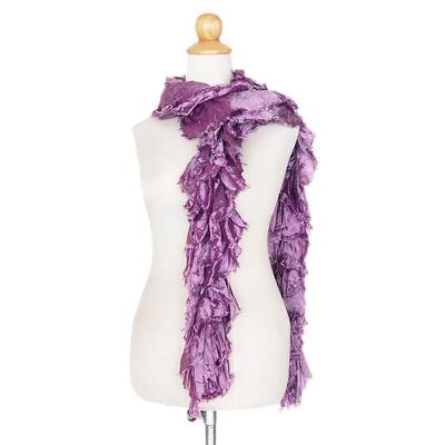 Thai scarf, 'Daring Purple'