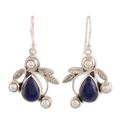 'Tropical Fruit' - Pearl and Lapis Lazuli Earrings