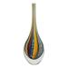 Carnival Color Teardrop,'Collectible Handblown Murano Inspired Art Glass Vase'