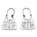 'Handmade Sterling Silver Earrings with Pre-Hispanic Themes'