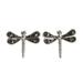 Sterling silver and marcasite stud earrings, 'Petite Dragonflies'