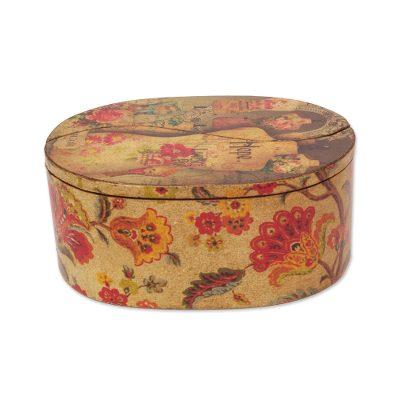 Decoupage jewelry box, 'Memories'