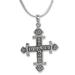 Sterling silver cross pendant necklace, 'The Cross'