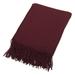 Boomerang in Burgundy,'Chevron Pattern Wine Red Throw Blanket'