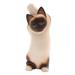 Siamese Cat Stretch,'Wood statuette'