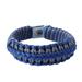 Men's wristband bracelet, 'Blue and Gray Hausa'