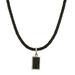 Mysterious Black,'Leather Cord Necklace with Black Tourmaline'