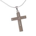 Cross of Delight,'Taxco Sterling Silver Cross Pendant Necklace (2 in.)'