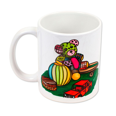 Toys,'Toy Themed Printed Ceramic Mug'
