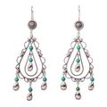 Desert Gypsy,'925 Sterling Silver and Turquoise Earrings from Mexico'