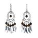 Tiger's eye chandelier earrings, 'Autumn Breeze'