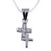 Sterling silver cross necklace, 'To Each a Cross'