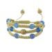 Peaceful Mind,'Fair Trade Macrame Chalcedony Beaded Bracelet'