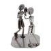 Rustic Boxing Match,'Rustic Sculpture Depicting Boxers in Recycled Auto Parts'