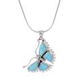 Hope Soars,'Sterling Silver Butterfly Pendant Necklace'